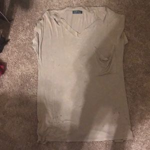Tan T-shirt dress